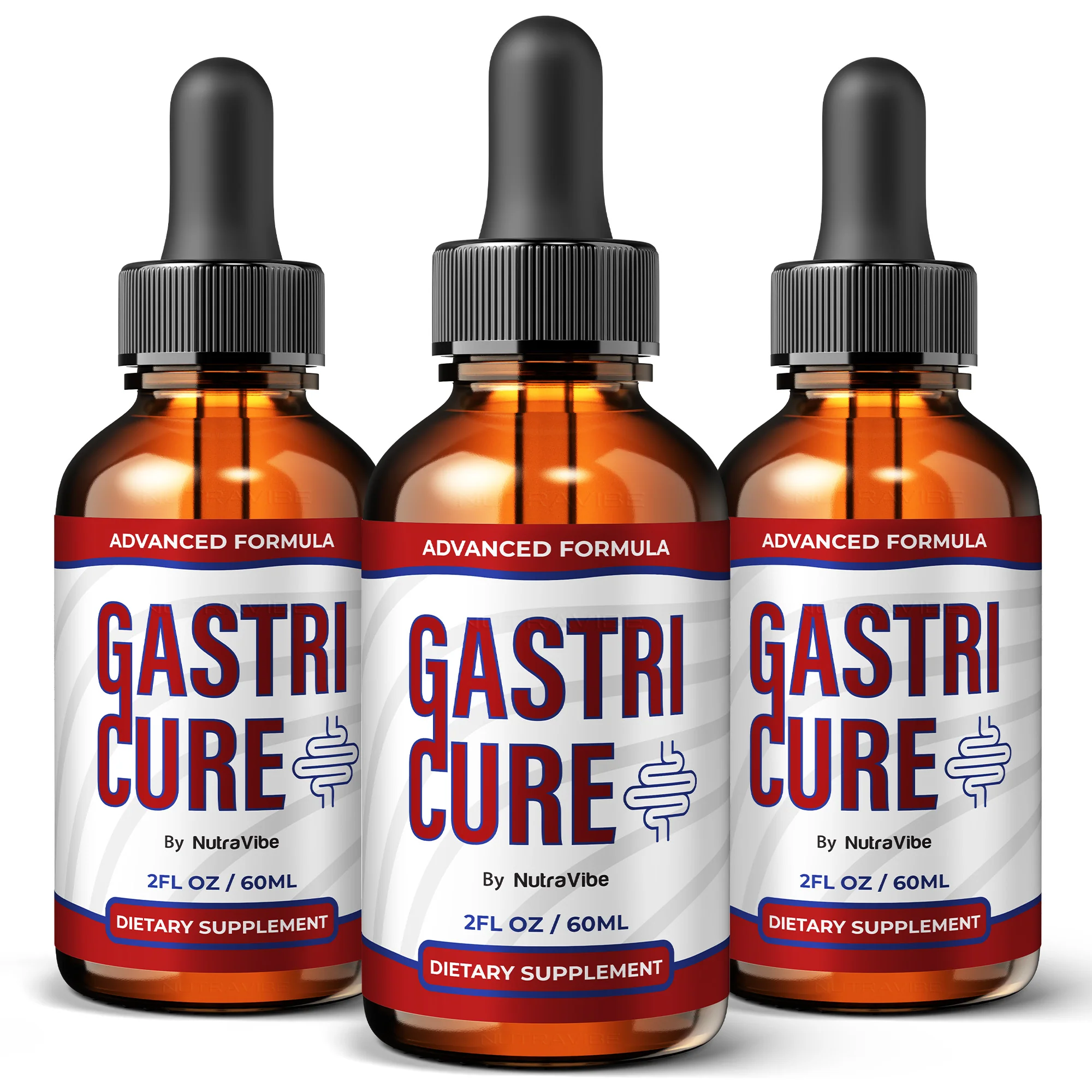 Gastri Cure canine probiotic supplement bottles